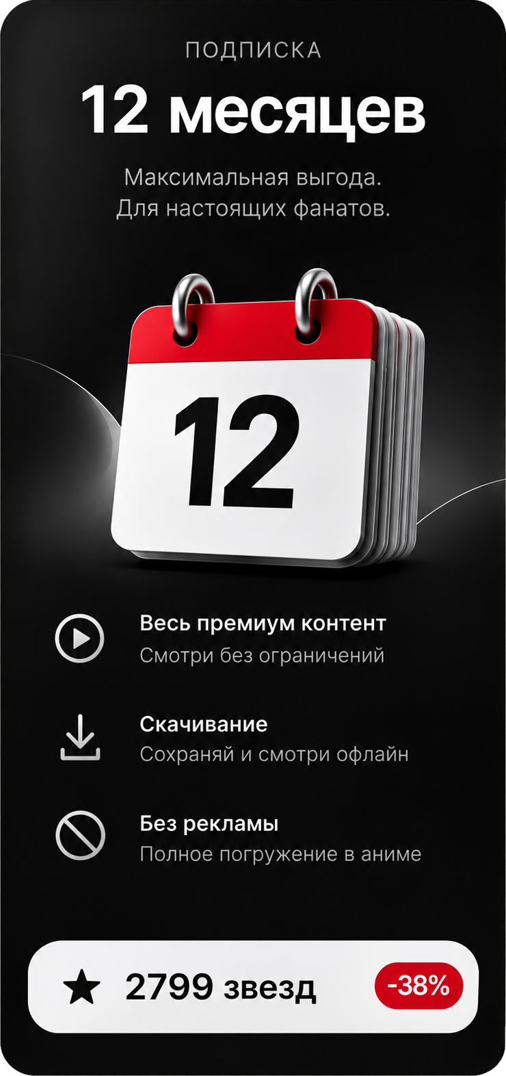 Подписка на 12 месяцев